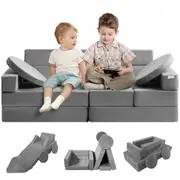 VEVOR Play Couch, 15pcs Modular Kids Nugget Couch, Toddler Foam Sofa Couch with High-density 25D Sponge for Playing, Creativing, Sleeping, Imaginative