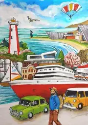 ART JIGSAW PUZZLE 252 pce Devonport Tasmania souvenir Australian artist new