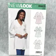 New Look 10075 6603 Plus Size Tunic Top w V Neck Misses Size 8 20 Sewing Pattern