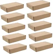 KAILIKETIY 20Pcs Corrugated Shipping Boxes Craft Packaging Storage Boxes Recyclable Cardboard Mailer Boxes for Moving Business Use