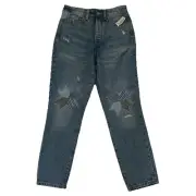 Old Navy Jeans Womens Sz 4 OG Extra High Rise Secret Slim Pockets Patchwork New