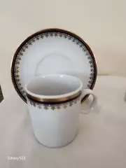 Favolina Demitasse Tea Cups And Saucers