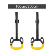 Gymnastics Rings Calisthenics Adjustable Straps Buckles Nonslip Handle Full Body