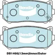 Bendix General CT Rear Brake Pad Set for Kia Mentor FA 1.5L B5 Petrol 1996-1997 (for: Kia)
