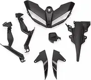 LCCDZ Compatible with Yamaha MT09 2017-2020 Headlight Cover Protective Shell Instrument Frame Upper Fairing MT 09 MT-09 FZ09 FZ 09 FZ-09 2018 2019 (Color : A Set)
