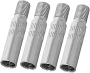 4pcs Chrome-Plated Valve Stem Extensions for Tire Inflation Easy Install for Cars Bikes Trucks Metal Stem Replacement Adapters