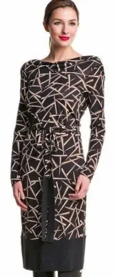 Diane Von Furstenberg Saniah Bis Grass Rain Silk Jersey Wrap Waist Dress 10 $385