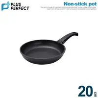 在飛比找PChome24h購物優惠-《PERFECT 理想》日式黑金鋼平煎鍋/平底鍋 20cm