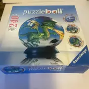 Ravensburger Puzzle Ball 240 Dragon Complete Unopened Box Slightly Dented