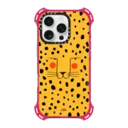 iPhone 16 Pro Bounce Case MagSafe Compatible Cheetah face by Arual
