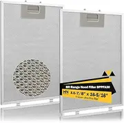 BPPFA30 compatible with Broan Range Hood Filter 11.81" x 16.25" 30 inch QP1 Series Kitchen Exhaust Fan Grease Filters Replacement Aluminum Mesh Metal Exhaust Fan Stove Hood Vent Filter 2 Packs