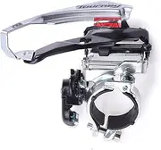 CHMEFLY Tourney Front Derailleur FD-TY500 6/7 Speed Multi-Clamp 31.8/34.9mm （Black ＆ Silver）