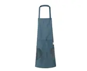 A13 Kitchen Hanging Neck Cyan Hand-wiping Sleeveless Apron Home Waterproof and Oil-proof Overalls for Cooking BBQ Drawing