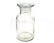 Eisco Labs 500ml Reagent Bottle, Wide Neck with Stopper - Soda Glass
