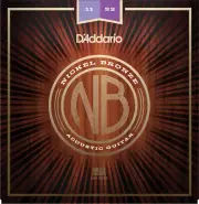 3 Sets D'Addario NB1152 Nickel Bronze Acoustic Guitar Strings 11-52 Custom Light