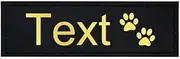 2 PCS Personalized Dog Name Phone Number Tag K9 Dog Harness Collar DIY Tag Sticker Custom Outdoor Reflective Dog Tag Cat Dog ID Name Tag Pet Harness Custom Engraved Tag,G,16 X 5 Cm