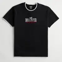 在飛比找Yahoo奇摩購物中心優惠-Hollister HCO 男性 短袖 T恤 黑色 2074