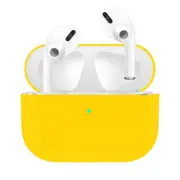 2PC Silicone Earphone Case For Airpods Pro Shockproof Cases For Apple Bluetooth Headset Protective Cover yellow