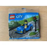 在飛比找蝦皮購物優惠-樂高 LEGO 30349 city 城市 藍色跑車 pol