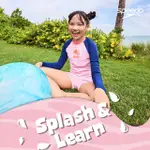 【SPEEDO】女孩 運動四角泳褲SPLASH ＆ LEARN(粉)