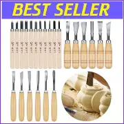 24PCS Professional Wood Carving Kit - Precision Chisel Set with Durable Blades
