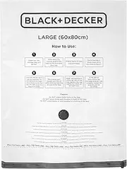 BLACK+DECKER Vacuum Storage Bags, White, Large
