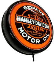 Harley Davidson Motor Oil LED Bar Lighting Wall Sign Light Button