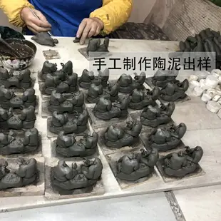 漁翁垂釣小擺件魚缸造景釣魚姜太公釣魚假山擺件漁翁盆景擺件人物