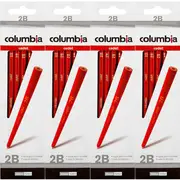 Columbia Cadet Hexagon Pencils 2B Box 80 Bulk