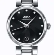 Mido Baroncelli II Powermatic 80 Diamonds Watch 5 BAR Wr M022.207.11.056.10