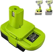 for Dewalt and Milwauke M-18 Battery to for Ryobi Battery Adapter,Convert Dwalt 20V and Milwauke 18V Lithium Battery to Ryobii 18V Power Tools, with USB Port