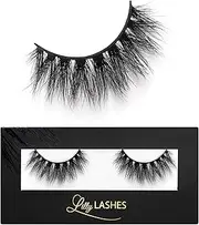 Lilly Lashes So Extra Mykonos 3D Mink Lashes, Mink Eyelashes, The Original Lilly Lash For Wispy & Natural Look, Reusable Eyelashes up to 25x, Fluffy Lashes, Strip Lashes, Lash Glue not Included