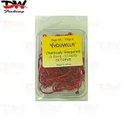 Youvella chemically sharpened red octopus hook Bulk 50 pack or 100 pack