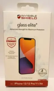 NEW ZAGG Invisibleshield Glass Elite+ for iPhone 12 / 12 Pro / 11 / XR