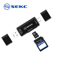 在飛比找蝦皮商城優惠-SEKC Type-C to USB3.0 3in1讀卡機 