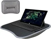 Lap Laptop Desk - Laptop Lap Desk with Cushion and Handle | Writing Tray with Padded Stand for Work and Play Sofa | Lightweight Desk and