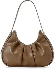 [Herald] Ruched Shoulder Bag Cloud Design Hobo Clutch Purse for Women Small Mini Cute Tote Handbag
