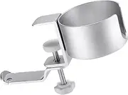 GARIOUANS Table Side Cup Holder Desktop Cup Drying Rack with Headset Stands Gaming Headset Holder Headphone Holders Headphone Hanger Headset Clamp Desk Headset Hanger Aluminum Alloy Silver