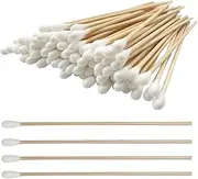 6 Inch Long Cotton Swabs,2000pcs Cotton Swabs,Long Cotton Swabs with Wooden Handle,Great for Gun Cleaning,Pet Care and Makeup