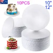 Masonite Cake Boards 5mm White Round Wedding Party Tall Display Cake Boxes 10PCS