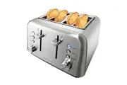 Baccarat The Toasty Slice 4 Slice Toaster Stainless Steel 28.5X29.0X19.3cm