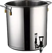 Stainless Steel Stock Pot, 27QT Heavy Duty Stockpot - Deep Turkey Fryer, Ideal for Seafood and Stews