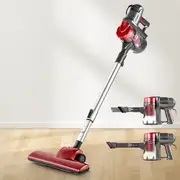 450W Devanti Stick Vacuum Cleaner Handheld Corded Red