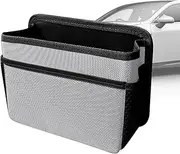 Car Garbage Bin,Foldable Car Dustbin Garbage Organizer Holder | Car Seat Back Organizer, Large Capacity Foldable Car Garbage Can for Extended Car Travel Interior Accessories
