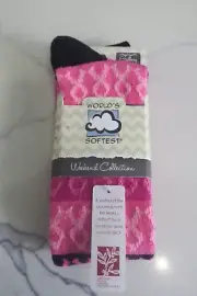 World's Softest Socks Weekend Collection Gallery Crew - Pink Cancer Awareness