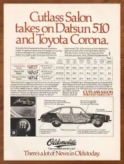 1978 Oldsmobile Cutlass Salon Vintage Print Ad/Poster Retro 70s Car Man Cave Art