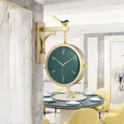 New Resin Wall Hanging Clock Double Sides Quartz Watch Wall Decoration For Home