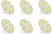Pack of 6 - G4 Bi Pin Lamp LED Light Bulb Back Pin AC DC 12V 24V for JC Halogen Bulbs of Vehicle Interior Accent Lights Marine Boat Yacht RV & Any Low Volt Lighting, Warm White, 3.75 Watt