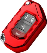 for Jeep Key Fob Cover Premium Soft Full Protection Key Shell Key Case Compatibl