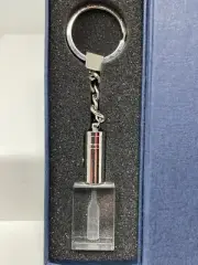 Stoli Stolichnaya Premium Vodka Illuminated Red Bottle Lucite Keychain